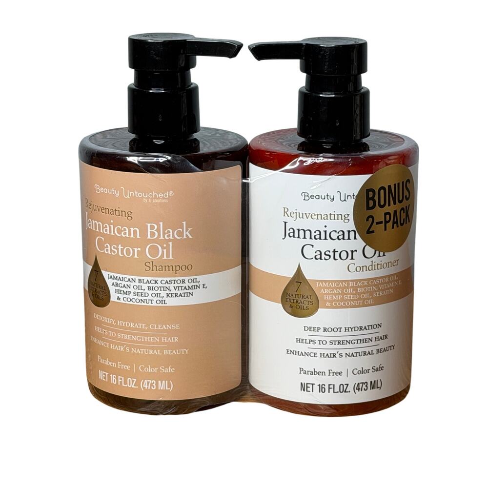 Beauty Untouched Jamaican Black Castor Oil Shampoo & Conditioner 16oz